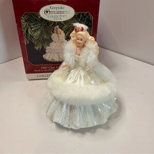 Hallmark Keepsake Ornament with White and Gold Accents